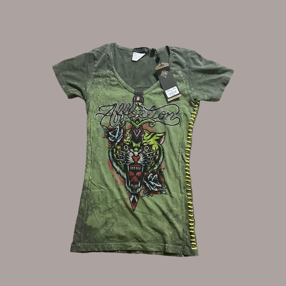 Rhinestone Tiger Affliction Shirt